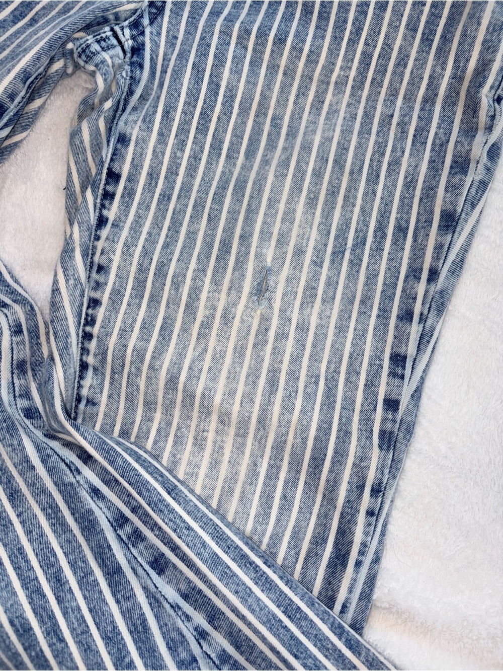 Willow & Root Railroad Striped Boho Pants sz 24 - Picture 8 of 10
